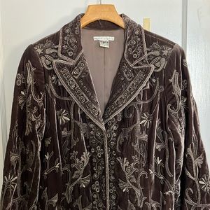 Peter Nygard velvet coat